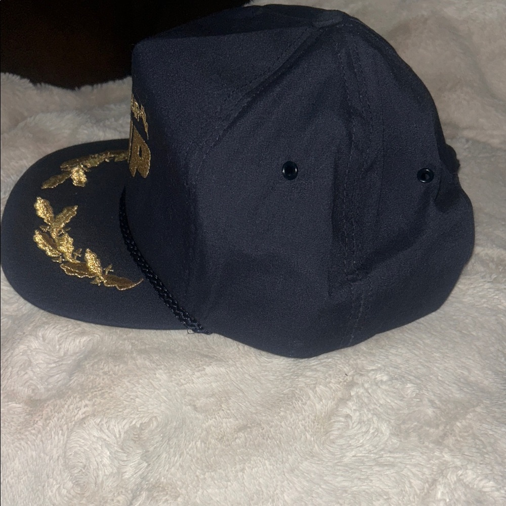 Caterpillar Vintage VIP Navy and Gold Men's Cap - Picture 7 of 8